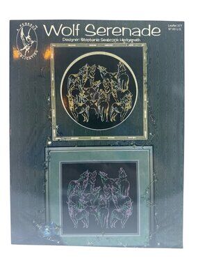 Wolf Serenade Cross Stitch Leaflet Stephanie Seabrook Hedgepath Pegasus Designs